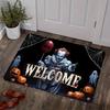 Halloweenový klaunský koberec Protiskluzový Kreativní Podivný Dekorace Vstupní Zóna Párty Obývací Pokoj Temný Styl Sváteční Atmosféra