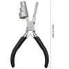 Comfortable Grip 6 inch Flat Nose Round Jaw Jewelry Pliers for Small Components