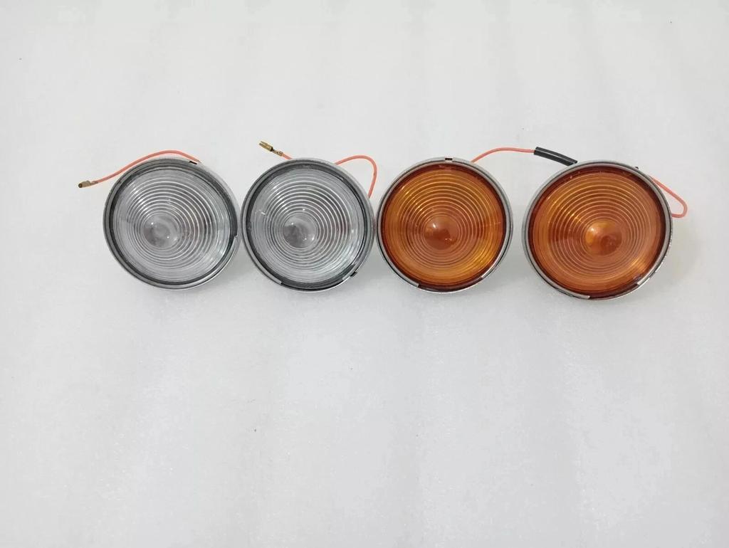 WILLYS JEEPs CJ-3B CJ3 CJ5 CJ6 Parking Turn Signal Clear & Orange Light |Fit For
