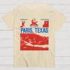 Klasyczny horror z lat 90. Paris Texas Graficzny Nadruk Koszulka Vintage Spierana Bawełna Męska Damska Letnia Streetwear Oversize Nowe Koszulki