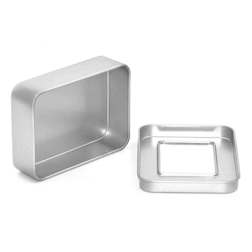 Multistyles Storage Box Empty Case Organizer New Aluminum Tin Jar  Money Coin