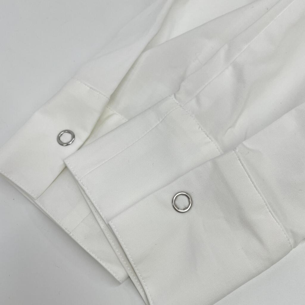 ELENDEEK 511960322701 Beige X White Pleated One-Piece Asymmetrical Knit Set Dress F Beige X whiteUsed