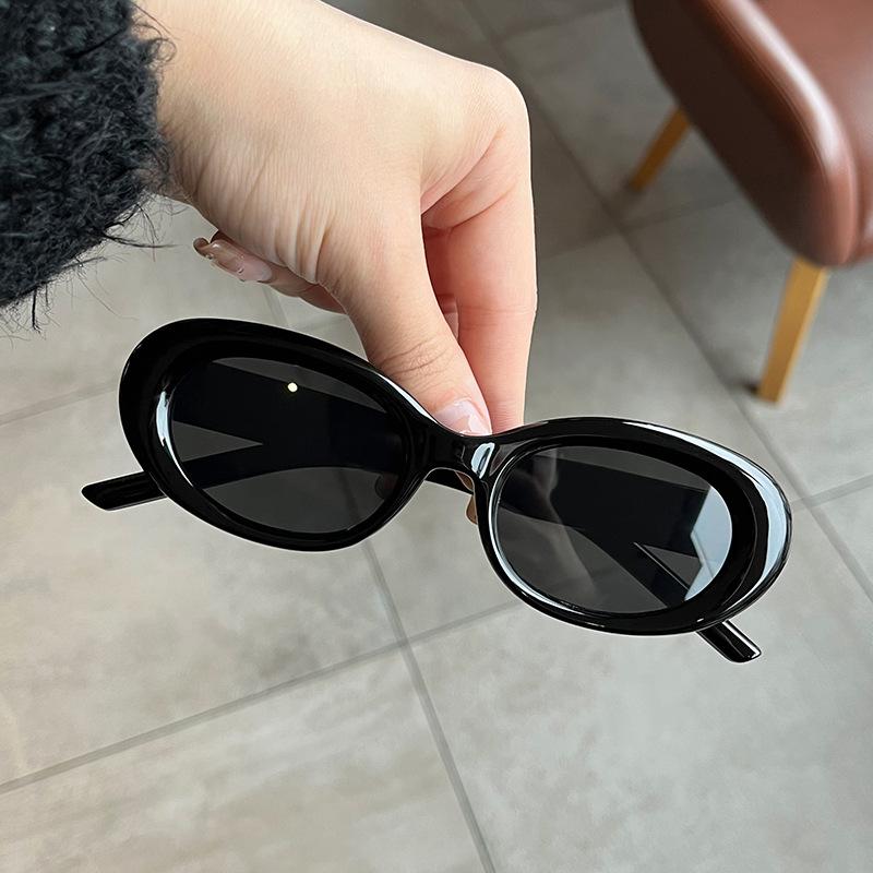 European American Style Sunglasses Vintage Retro Y2K Oval Shape UV Protection Unisex Popular Sun glass
