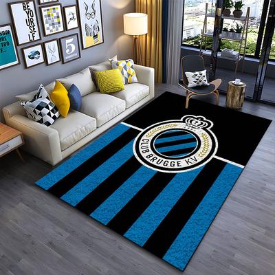 Club Brugge Logo Striped Carpet Suitable As a Non-slip Mat for the Living Room or Bedroom Sofa