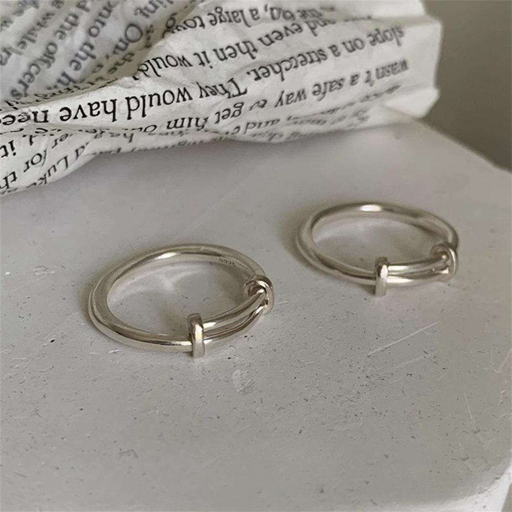 Korean plain ring ring female ins wind design opening adjustment tail ring ring ring