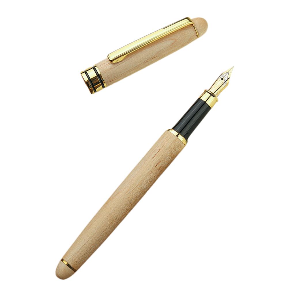 Signature Pen Füllfederhalter Glatter Schreibstift Bambusstift Praktischer Metallkugelschreiber Business-Stift Schulbedarf