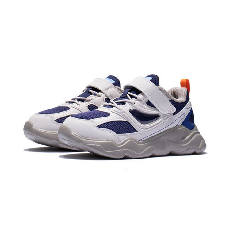 Li Ning Kids Windbreaker Non-Slip Shock Absorbing Wear-Resistant Casual Shoes Kids Shoes White YKNS020-5