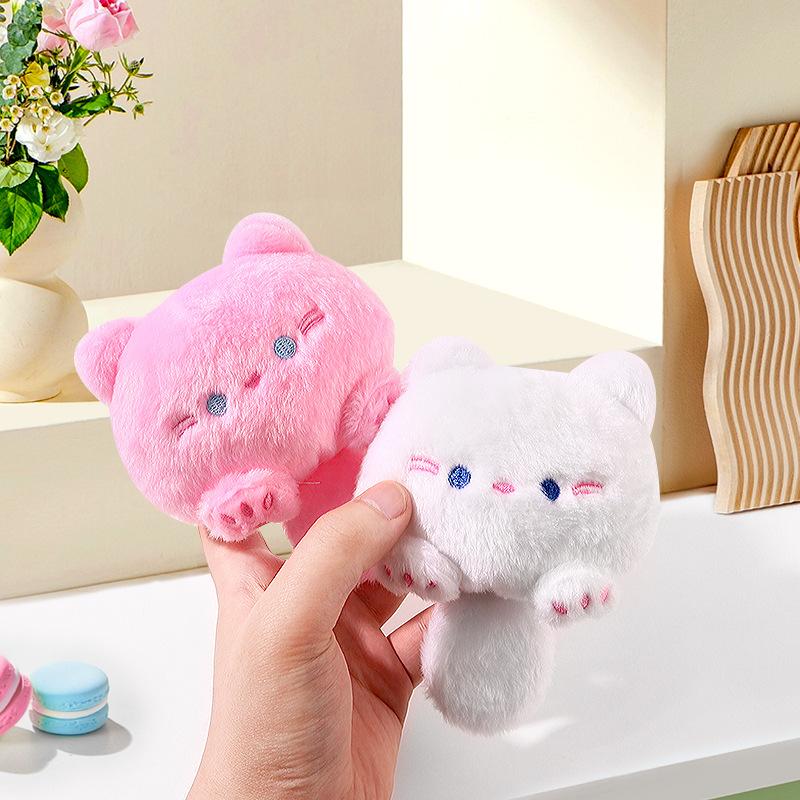 Cute Squeaky Casual Cat Doll Plush Keychain Bag Pendant Pendant Cute Doll Doll Gift