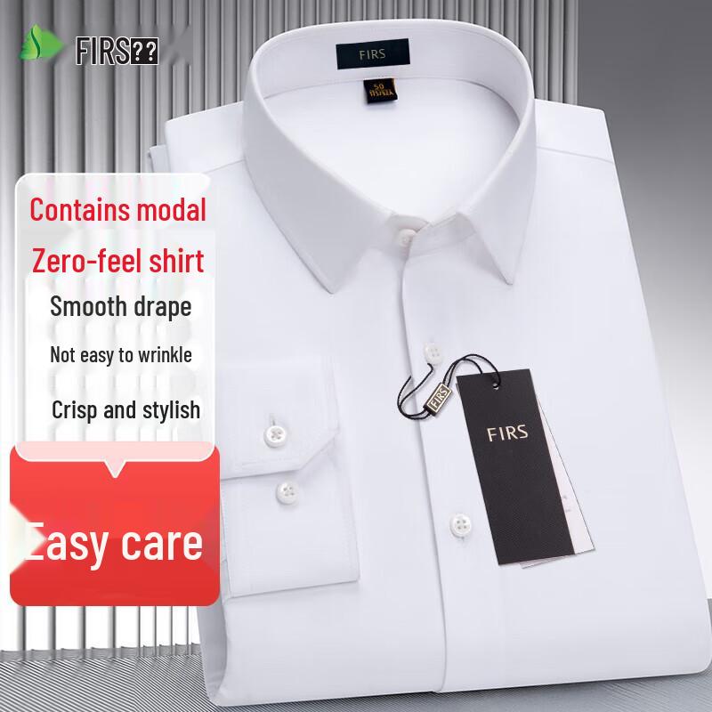 Men's Modal Blend Anti-Wrinkle Business Casual Shirt
