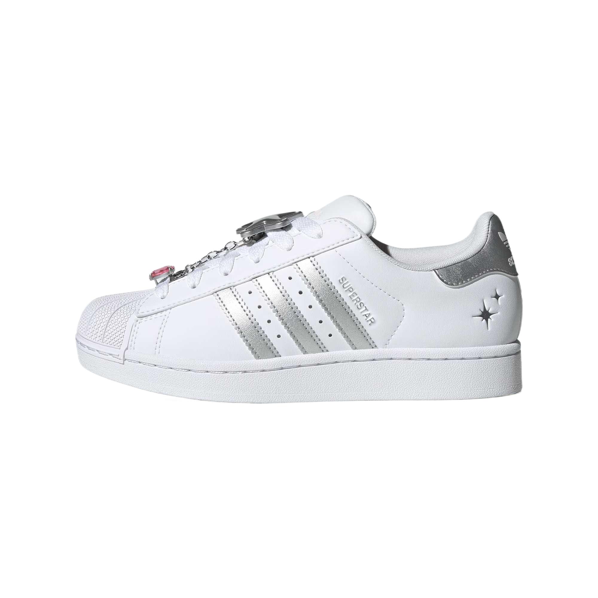 

Adidas Originals Superstar II Comfortable Versatile Fashion Trendy Mid-Top Sneakers Women Sneakers White Silver JQ8777 36
