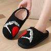 Autumn Winter Halloween Slippers Women Indoor Home Non Slip Warm Cotton Slippers Woman Lightweight Soft Plush Slides