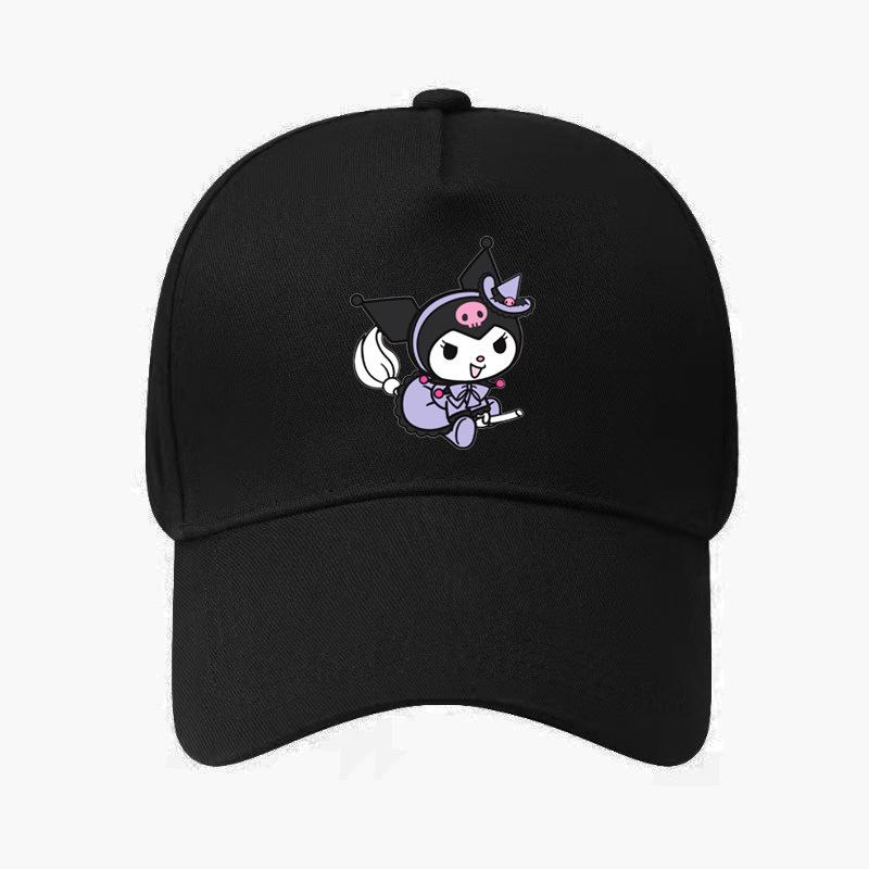 Adult Sanrio Kuromi Kuromi Five-piece Cotton Baseball Cap Sun Hat
