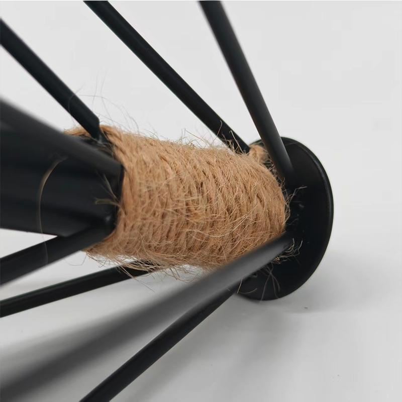 Retro Industrial Chandelier, Russian Attic Cage, Diamond Shaped Hemp Rope Restaurant, Living Room, Kitchen, Bedroom, Hemp Rope