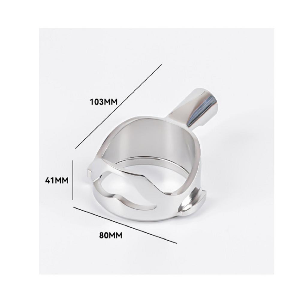 Stainless Steel Handle Bottomless Portafilter 304 Stainless Steel Aluminum Alloy Bottomless Coffee Handle Coffee Filter