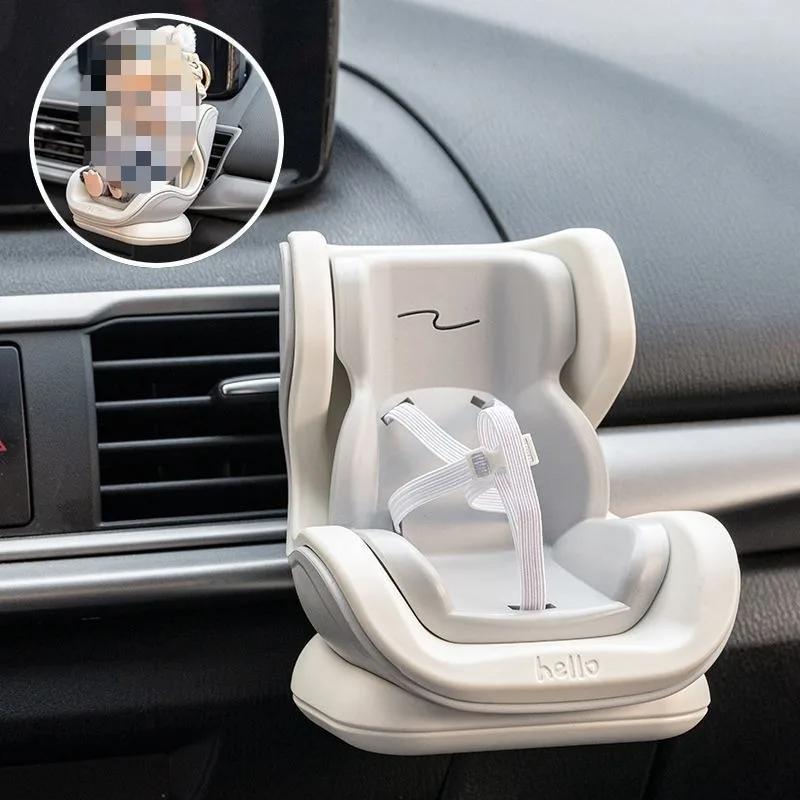 For Car Doll Safety Seat Cartoon Chair Model for Car Kawaii Doll Seat Outlet Decor Car Interior Styling Accessories