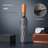 Men's Premium Automatic Folding Umbrella with Wooden Handle