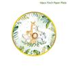 Jungle Animal Supplies Tableware Happy Birthday Party Decorations Kids Boy Jungle Safari Theme Party Decor Green Forest Woodland