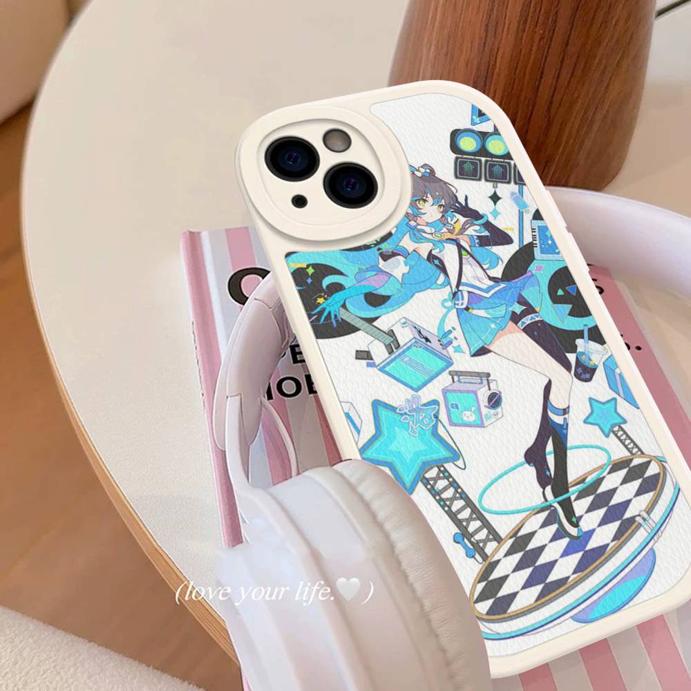 Anime Luo Tianyi Phone Case Hard Leather For IPhone 16 15 14 13 12 Mini 11 14 Pro Max Xs X Xr 7 8 Plus Fundas