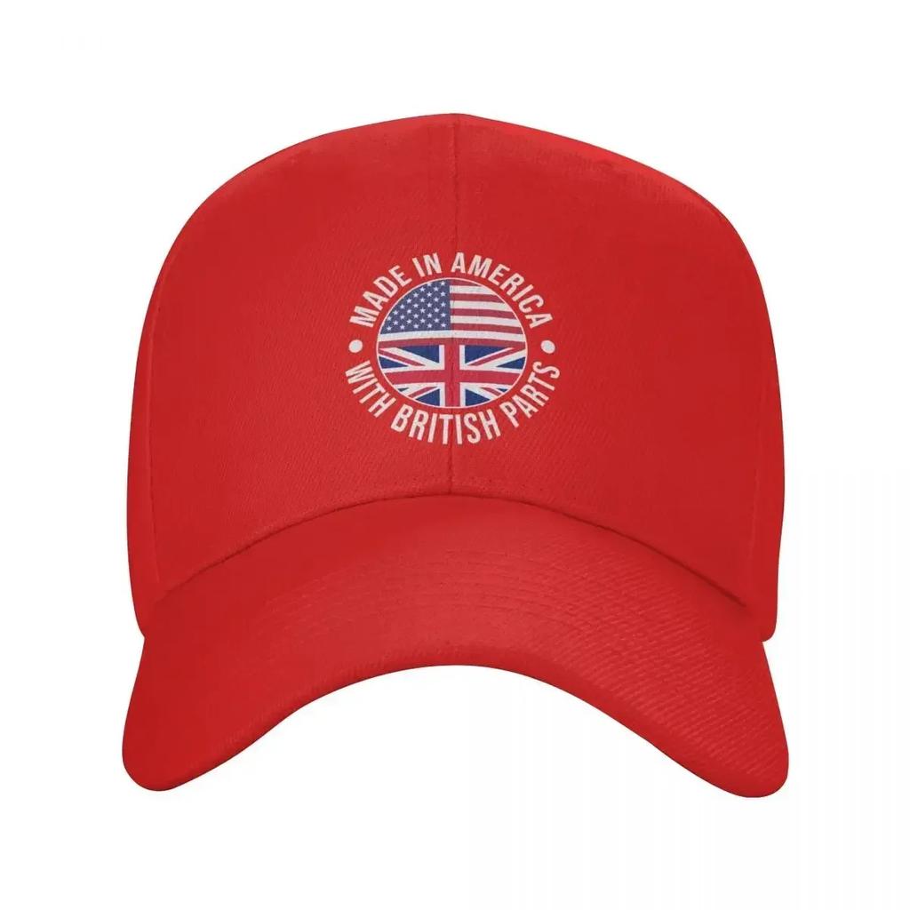 Hergestellt in Amerika mit britischen Teilen Baseballkappe Militärkappe Unisex Unisex Hut Snapback-Hut Golf Unisex Damen