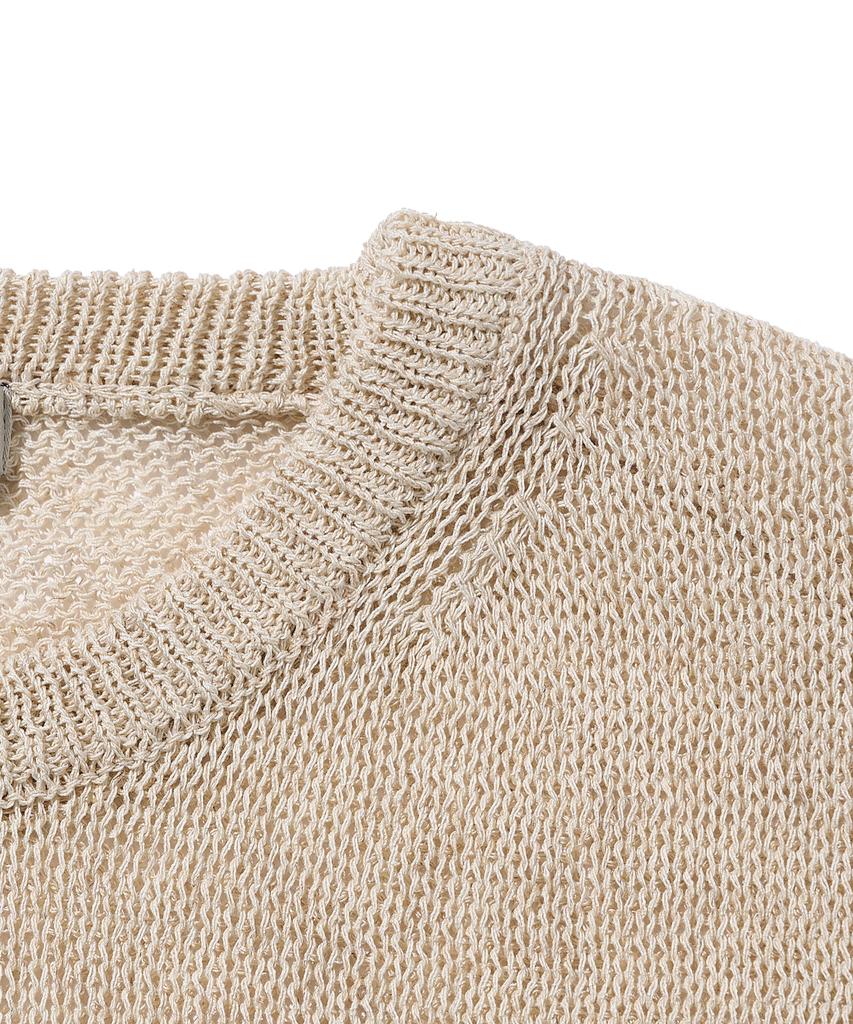 CARGOBROS FOR WOMAN Loose Punching Summer Knit (Oatmeal)