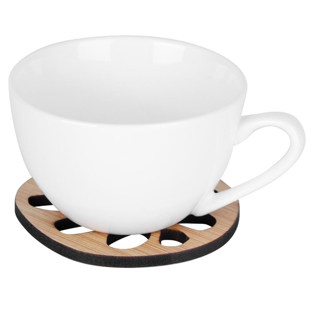 

6pcs set Non-Slip Design Heat Insulated Cup Pad Teacup Mat Coaster Dining Room 2#