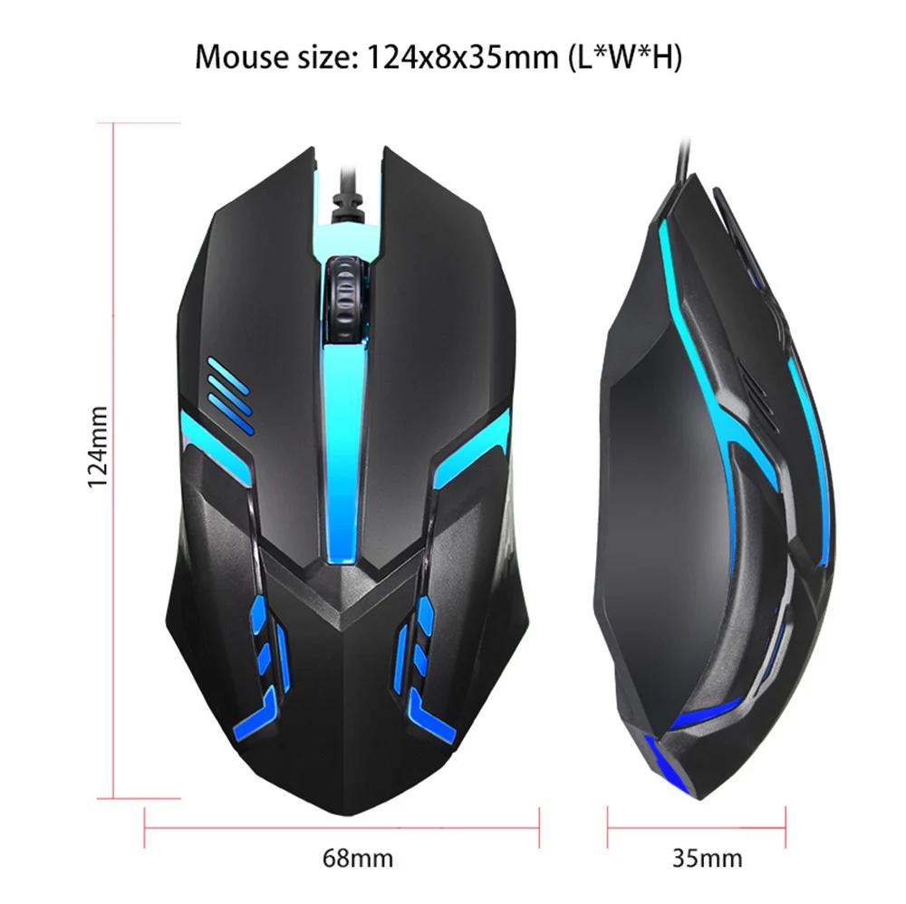 Ενσύρματο Ποντίκι Πολύχρωμο LED Ποντίκι Gaming 5000 DPI Ενσύρματα Ποντίκια Οπτικό Ενσύρματο Ποντίκι για Επιτραπέζιο Υπολογιστή Φορητό Υπολογιστή PC