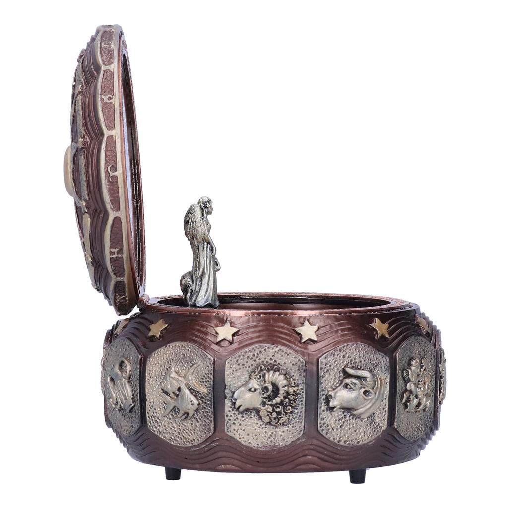 Music Box Fashion Creativity Rotating 12 Constellations Firends Birthday Holiday GiftsCoppery Aries