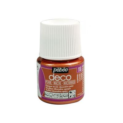 Acrylic Paint - Pébéo - Déco - Pearly - 45 Ml - Copper Brown