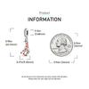Ahthen copper Bead Charms Little Fawn Dangle Charm fit Snake Chain Bracelets Necklaces for Women Jewellery Making