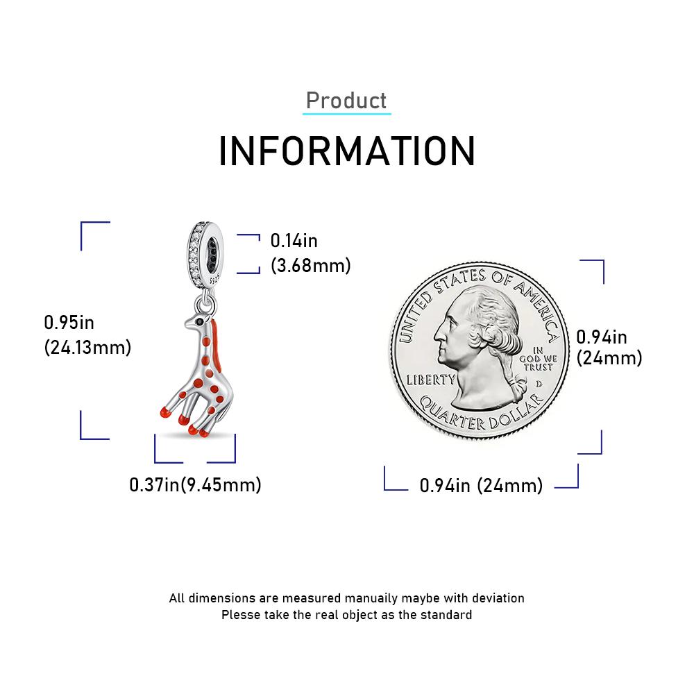 Ahthen copper Bead Charms Little Fawn Dangle Charm fit Snake Chain Bracelets Necklaces for Women Jewellery Making
