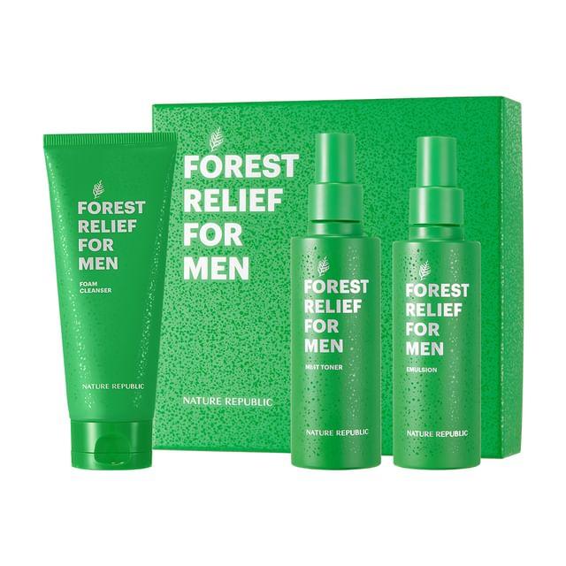 NATURE REPUBLIC - Forest Relief For Men Skin Care Set 3pcs