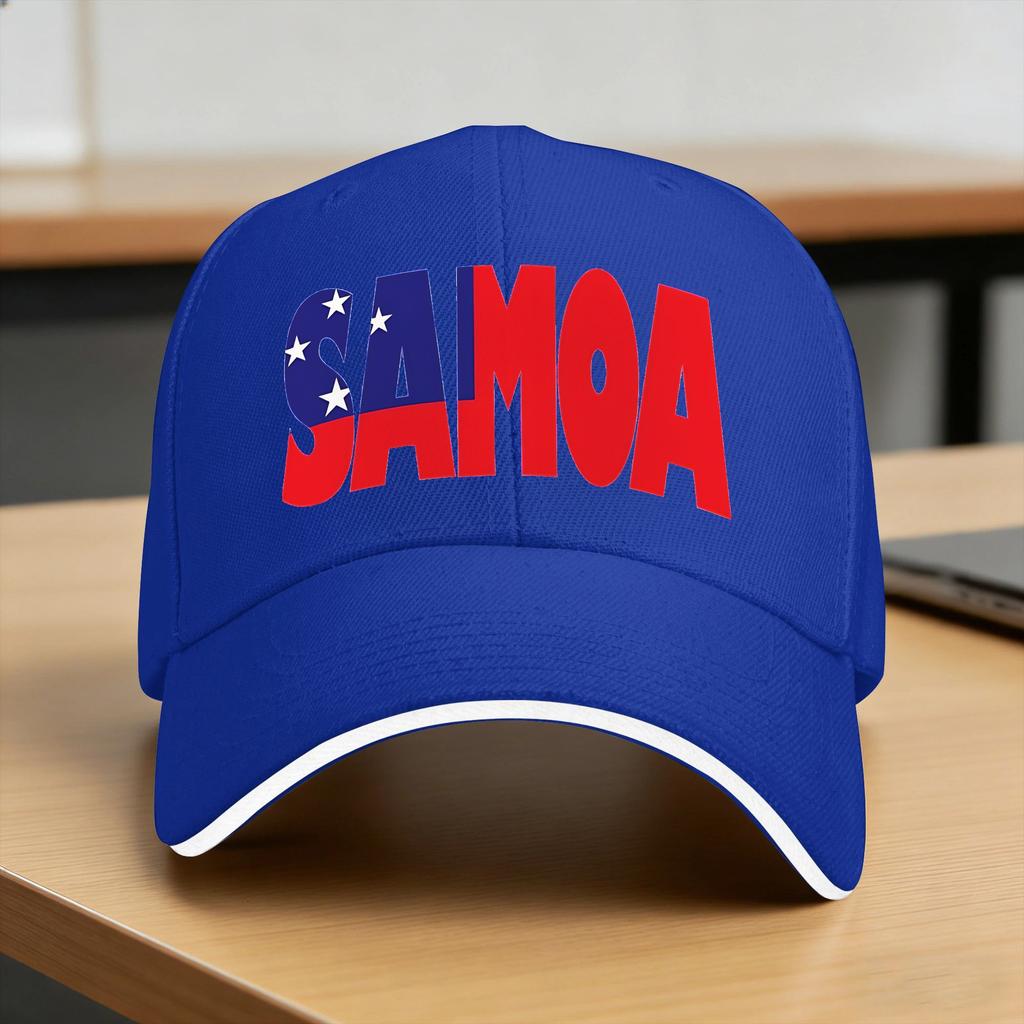 Samoa Flag Casual Baseball Cap Outdoor Gym Trucker Hat Summer Adjustable Men Adult Y2k Funny Baseball Caps