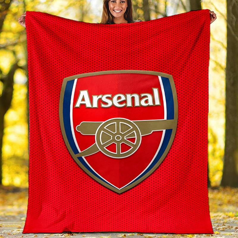 1pc A-Arsenal11 Theme Blanket - Digital Print, Polyester, Cozy for All Seasons, Perfect for Outdoor, and Travel