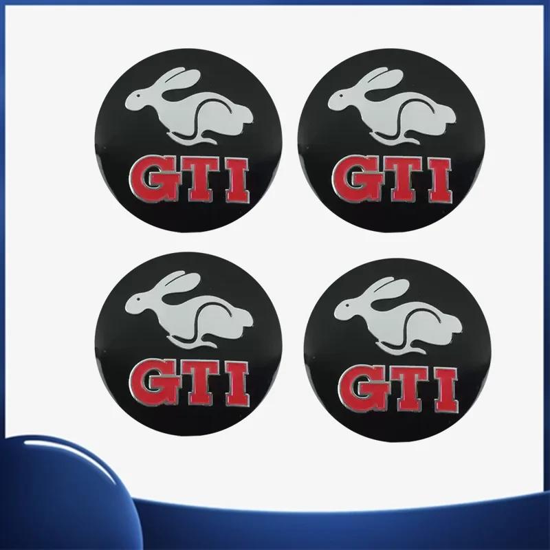 4pcs 56mm Car Wheel Center Sticker for ABT Golf 5 6 Polo Passat Tiguan CC Bettle Bora Touran MK4 Scirocco Santana