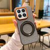 Applicable to Mi 11Pro mobile phone case magnetic suction rotating bracket Mi 11 cloth pattern 11Promax protective cover anti-drop