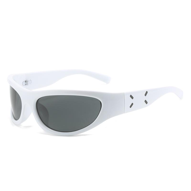 

Новые солнцезащитные очки Future Technology Sense вогнутой формы, спортивные солнцезащитные очки для фотосъемки, волна Y2K, солнцезащитные очки Spice Girl для верховой езды