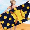 Baseball-Strandtuch, schnell trocknend, tragbar, Badetuch, Baseball-bedrucktes Strandtuch