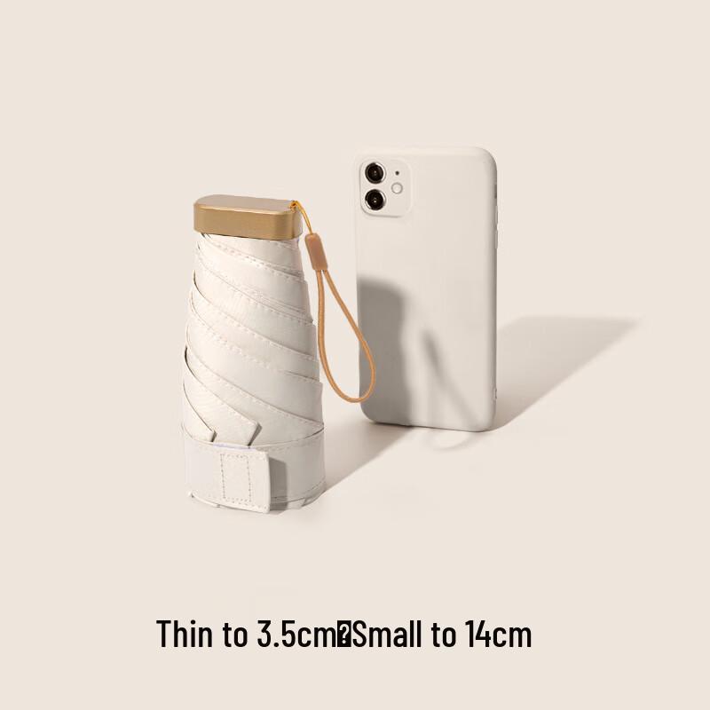 Lilang Compact Flat Six-Fold Portable Umbrella (2-Pack)