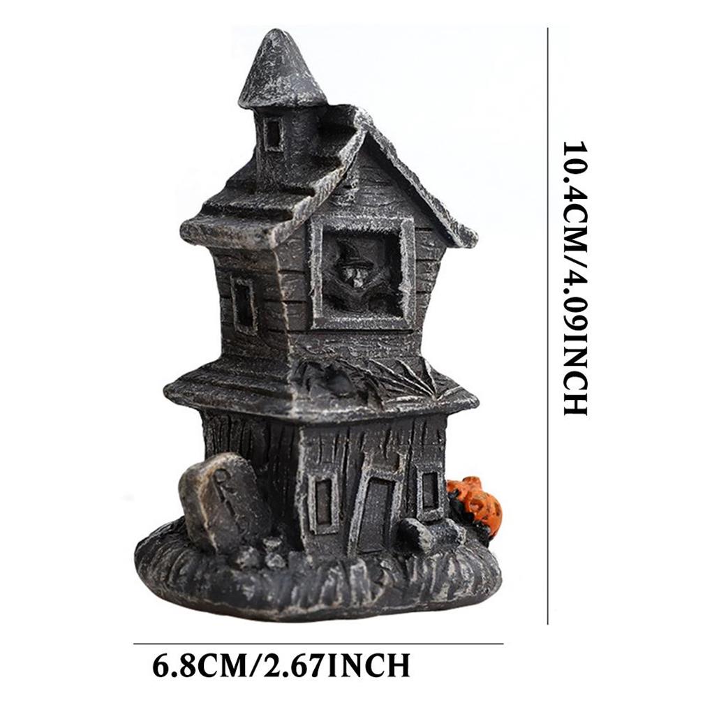 Halloween Decor Exquisite Resin Craft Desktop Figurine DIY Scene Layout Festival Adornment Home Decoration Tabletop Ornaments