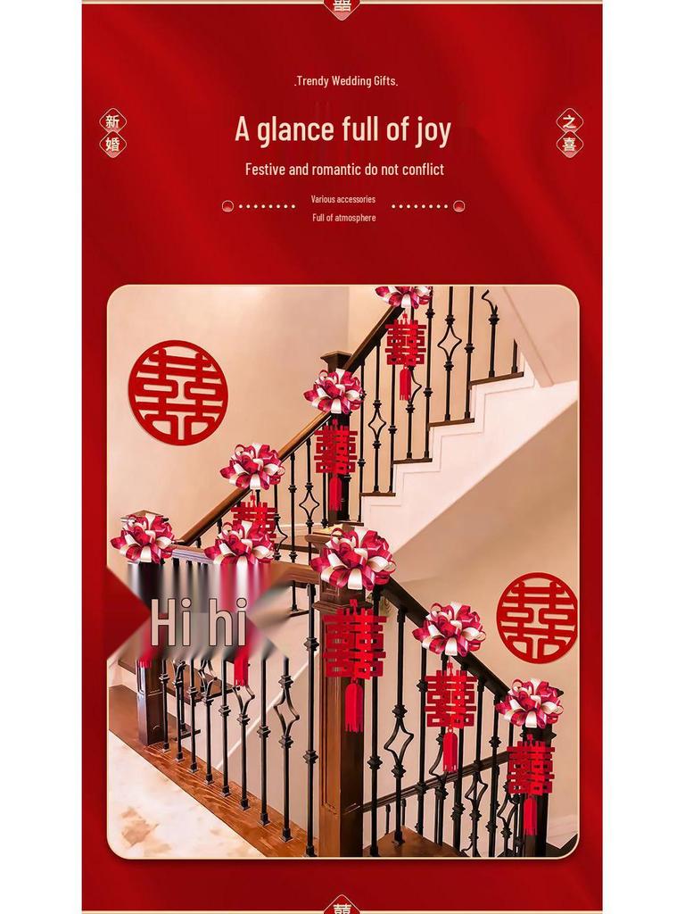 Wedding Handrail Decor: Stair & Balcony Floral Accents for Venue Styling