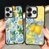Summer Fruits Lemon Soft Phone Case For Xiaomi Redmi Note 14 15 Pro Plus 13 12 11S 11T 5G 10 9S 9 Plating Anti-Fall Fundas