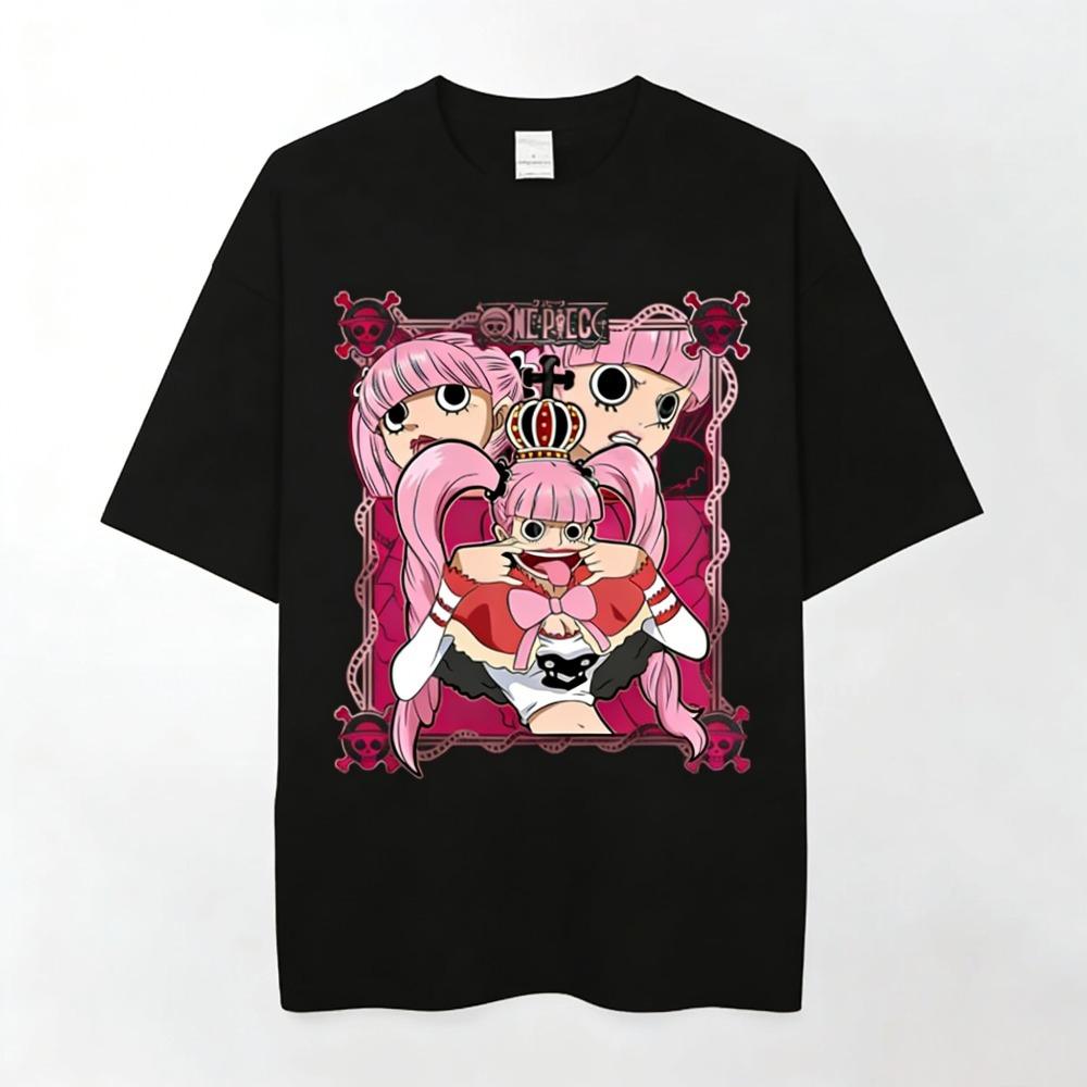 

One Piece Perona Anime Printed Tshirt Unisexs and Womens Tshirt Unisexs Top Sports Tshirt 2026 Summer New Tee S