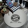 FC Bayern München Round Area Rug,Carpet Rug for Living Room Bedroom Sofa Playroom Decor,Non-slip Floor Mat