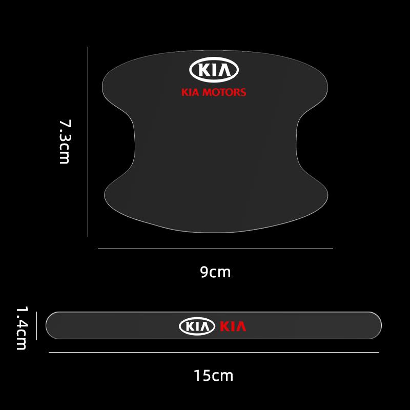 4pcs Car Door Handle Protector Stickers Vinyl Anti-Scratch Protection Auto Film For KIA Rio Ceed Sportage Cerato Soul Sorento