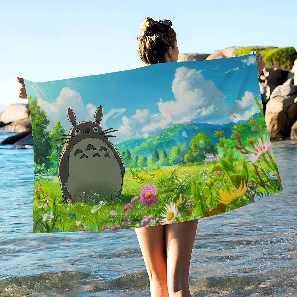 Anime Kawaii T-Totoros Beach Towel For Kids Personalized Bath Towel Pool Towel Vacation Gift Picnic Towel Party Gift