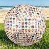 Genshin Impact Print Size 5 Soccer Ball, PU Wear Resistant Football for Match Training and Daily Practice, Birthday Gift for Soccer Fans