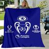 1pc Blanket - Chelsea FC logo Print Design, Lightweight Blanket for Sofa, Bed- Soft &Warm, Gift for All Seasons