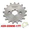 420# 17mm 10 11 12 13 14 15 16 17 18 19 20 T Front Engine Sprocket For Honda Lifan ZongShen YCF ATV Quad Dirt Pit bike Buggy