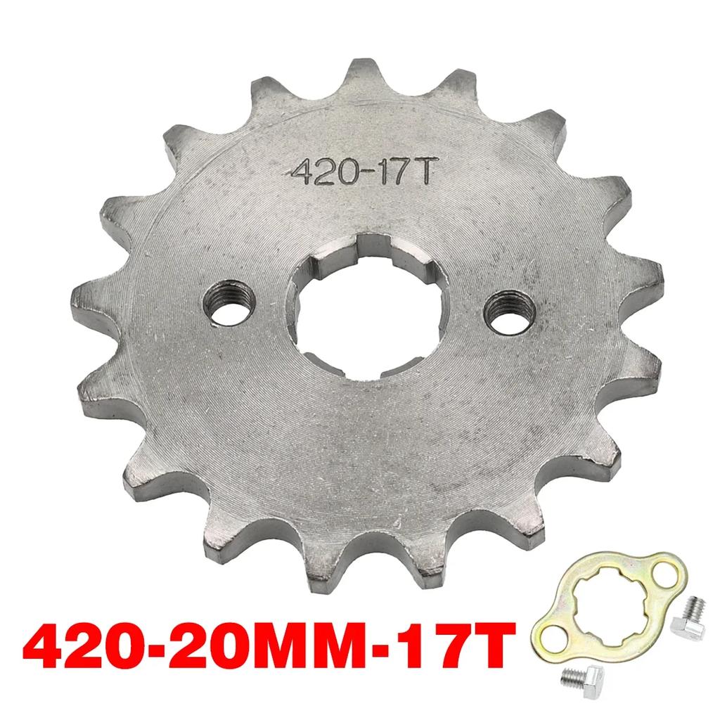 420# 17mm 10 11 12 13 14 15 16 17 18 19 20 T Front Engine Sprocket For Honda Lifan ZongShen YCF ATV Quad Dirt Pit bike Buggy
