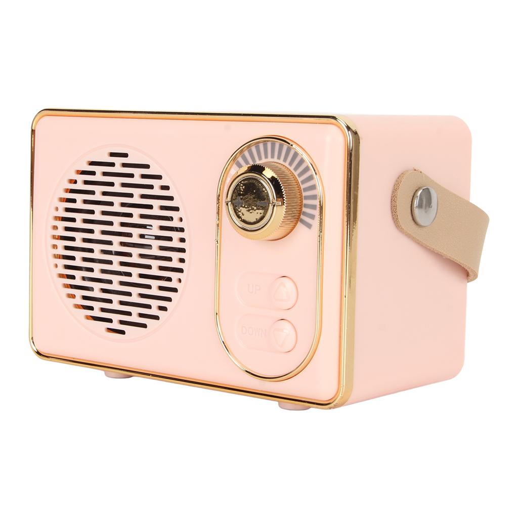 Retro Bluetooth 5.0 Speaker Vintage Mini Bluetooth Speaker Memory Card AUX USB Rechargeable MP3